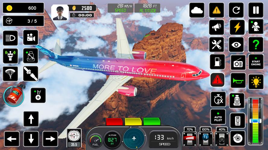 Pilot Flight Simulator Games Zrzut ekranu 3