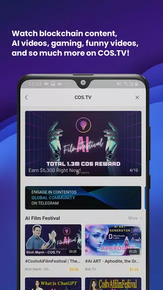 COS.TV - Web3 Content Platform ภาพหน้าจอ 0