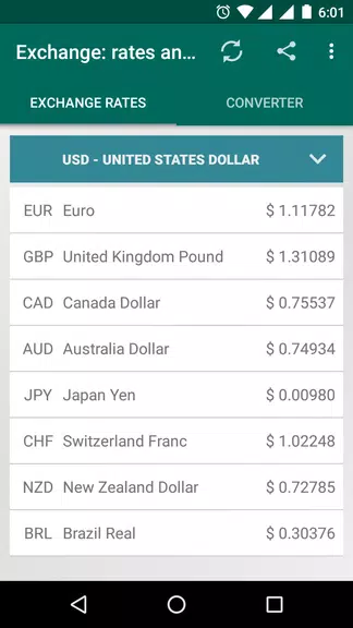 XRT: Exchange rates, converter Schermafbeelding 0