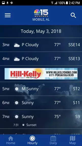 NBC 15 WPMI Weather Capture d'écran 2