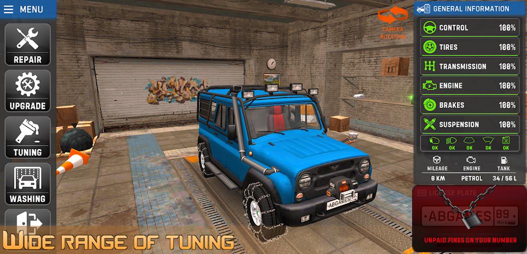 Russian Car Driver UAZ HUNTER Mod Captura de tela 2