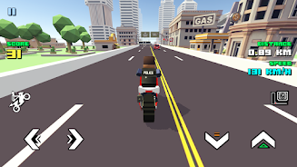 Blocky Moto Racing: Bike Rider स्क्रीनशॉट 0