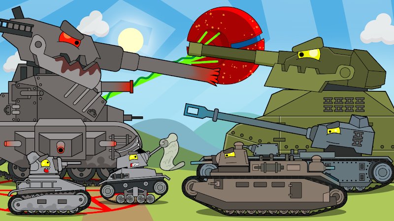 Merge Tanks: Idle Merge Arena ภาพหน้าจอ 0