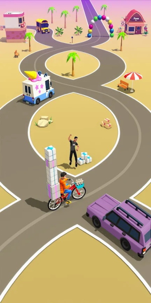 Paperboy Ticket Delivery Game Tangkapan skrin 1