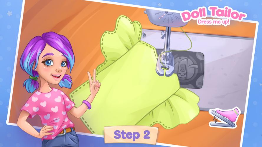 ファッション女の子向けのドレスアップゲーム。ミシン服 スクリーンショット 1