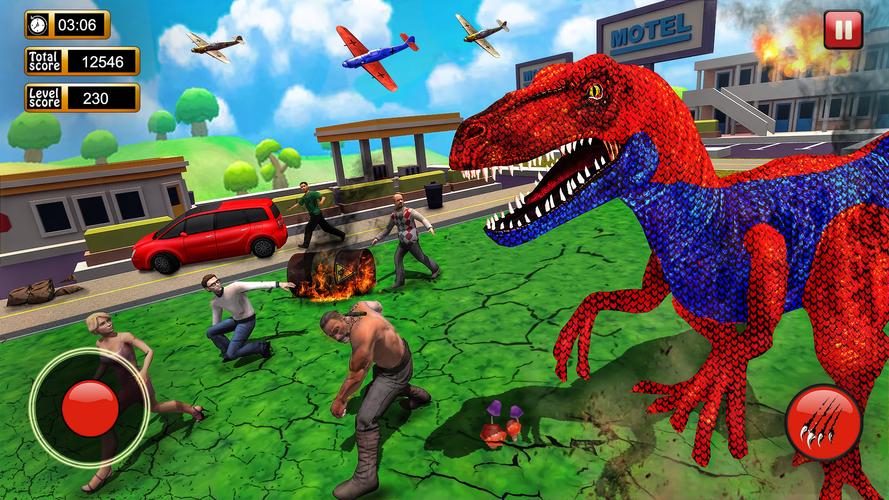 Dinosaur Games City Rampage स्क्रीनशॉट 0