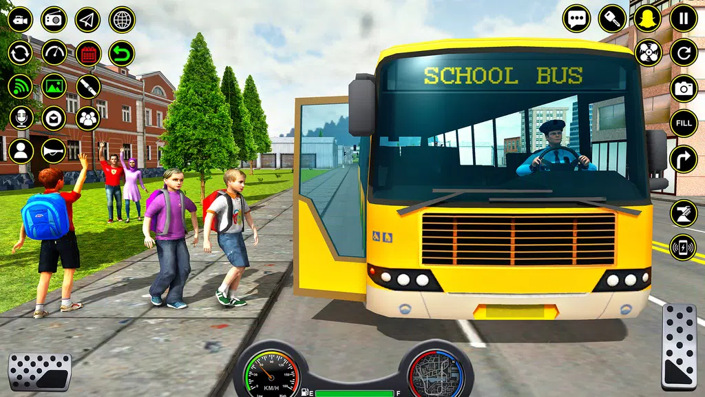 School Bus Coach Driver Games Capture d'écran 1