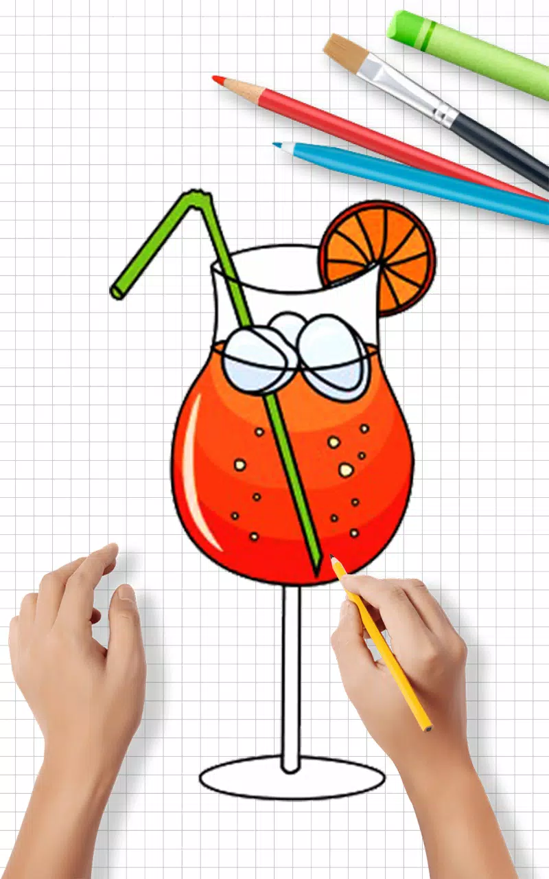 Draw Cute Drinks Captura de pantalla 3
