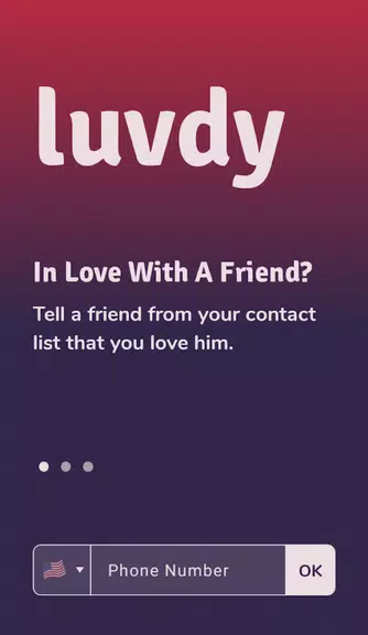 luvdy - Anonymous Dating Among Friends Ảnh chụp màn hình 0