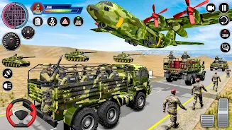 Army Vehicle Transporter Truck 스크린샷 2