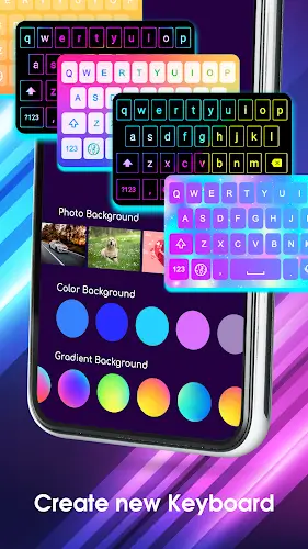 Neon LED Keyboard - 디자인키보드 스크린샷 1