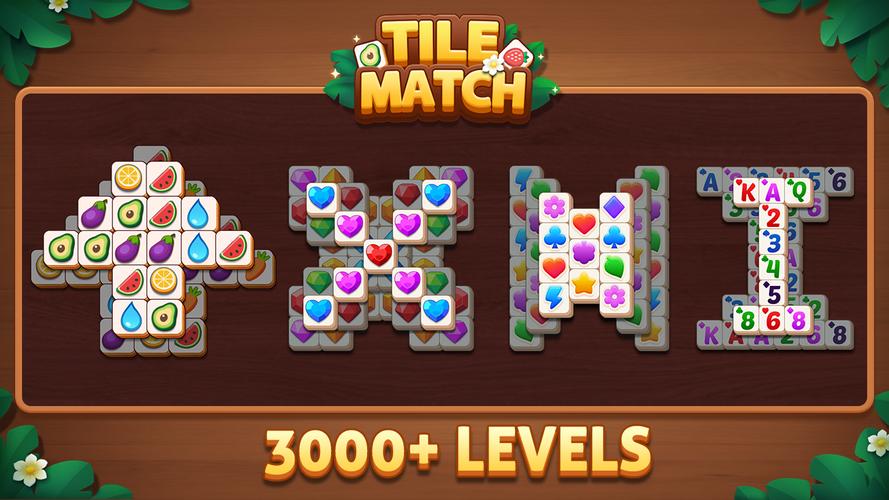 Tile Match - Match Animal 螢幕截圖 1