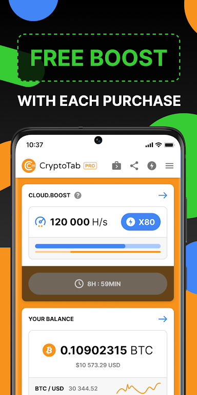 CryptoTab Browser Pro Level 螢幕截圖 0