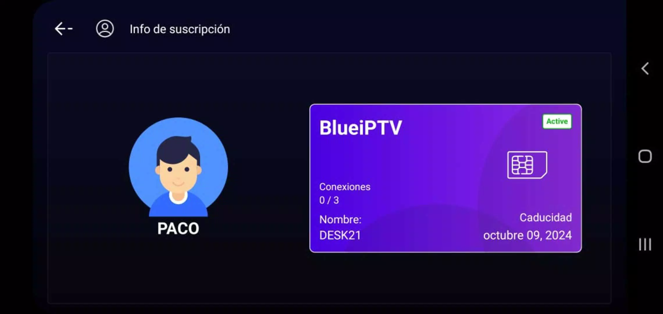 BlueiPTV Captura de pantalla 3