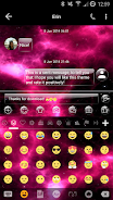 SMS Messages GlassNebula Theme Tangkapan skrin 3