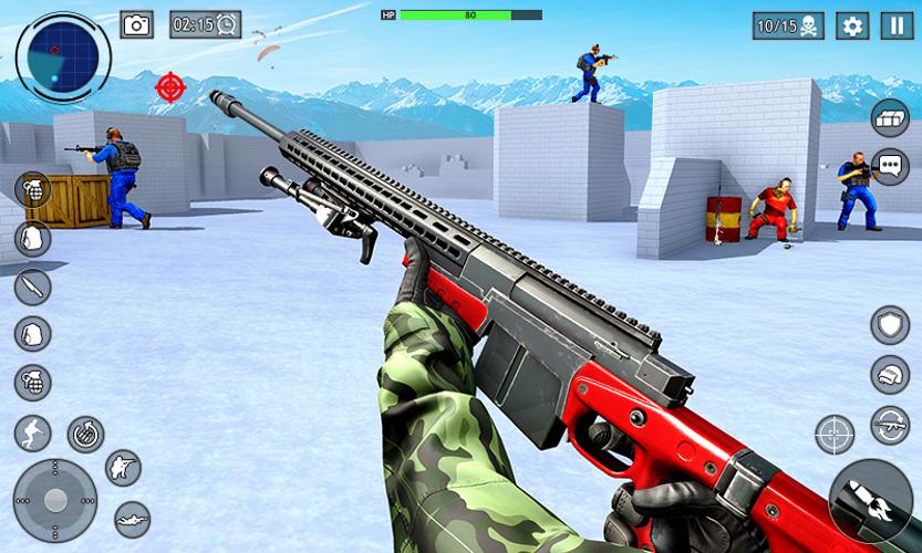 FPS War Game: Offline Gun Game Скриншот 1