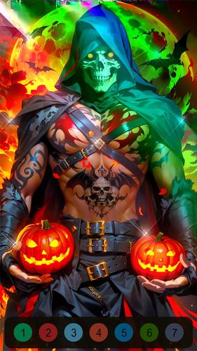 Halloween Witch Coloring Games 스크린샷 3