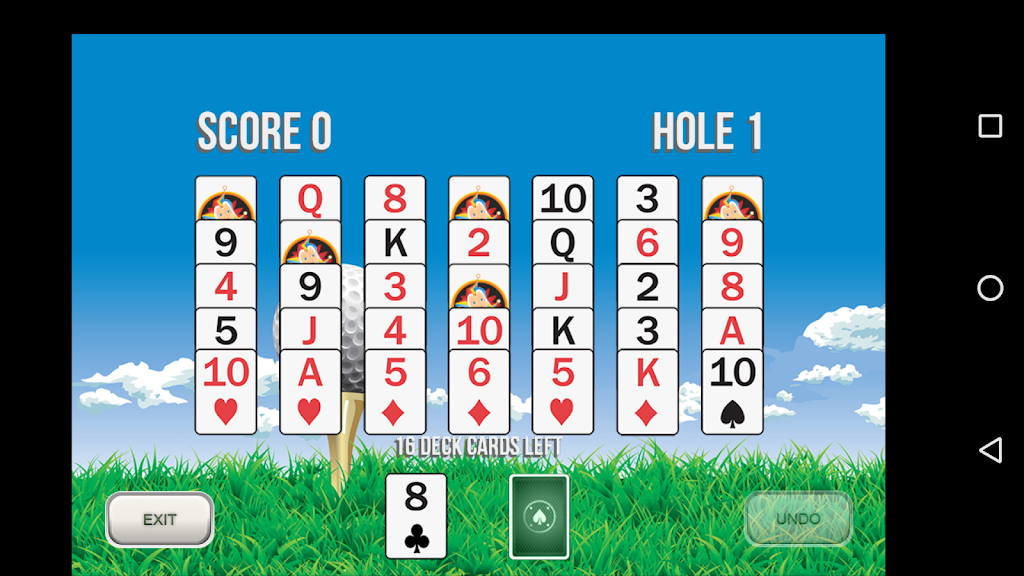 Golf Solitaire 18 Schermafbeelding 1