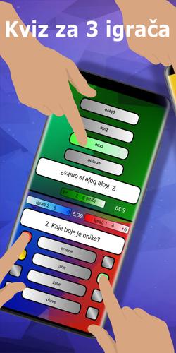 Kviz za 3 & 4 igrača Ekran Görüntüsü 0