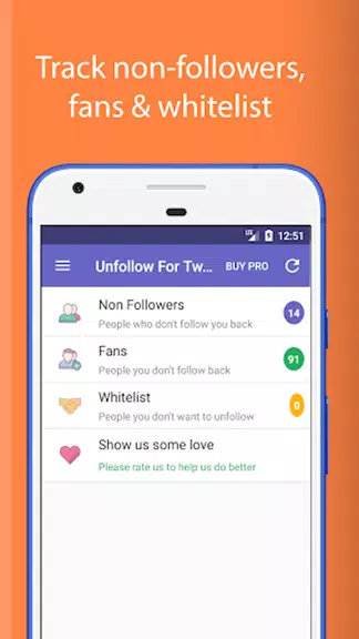 Unfollow For Twitter Скриншот 0