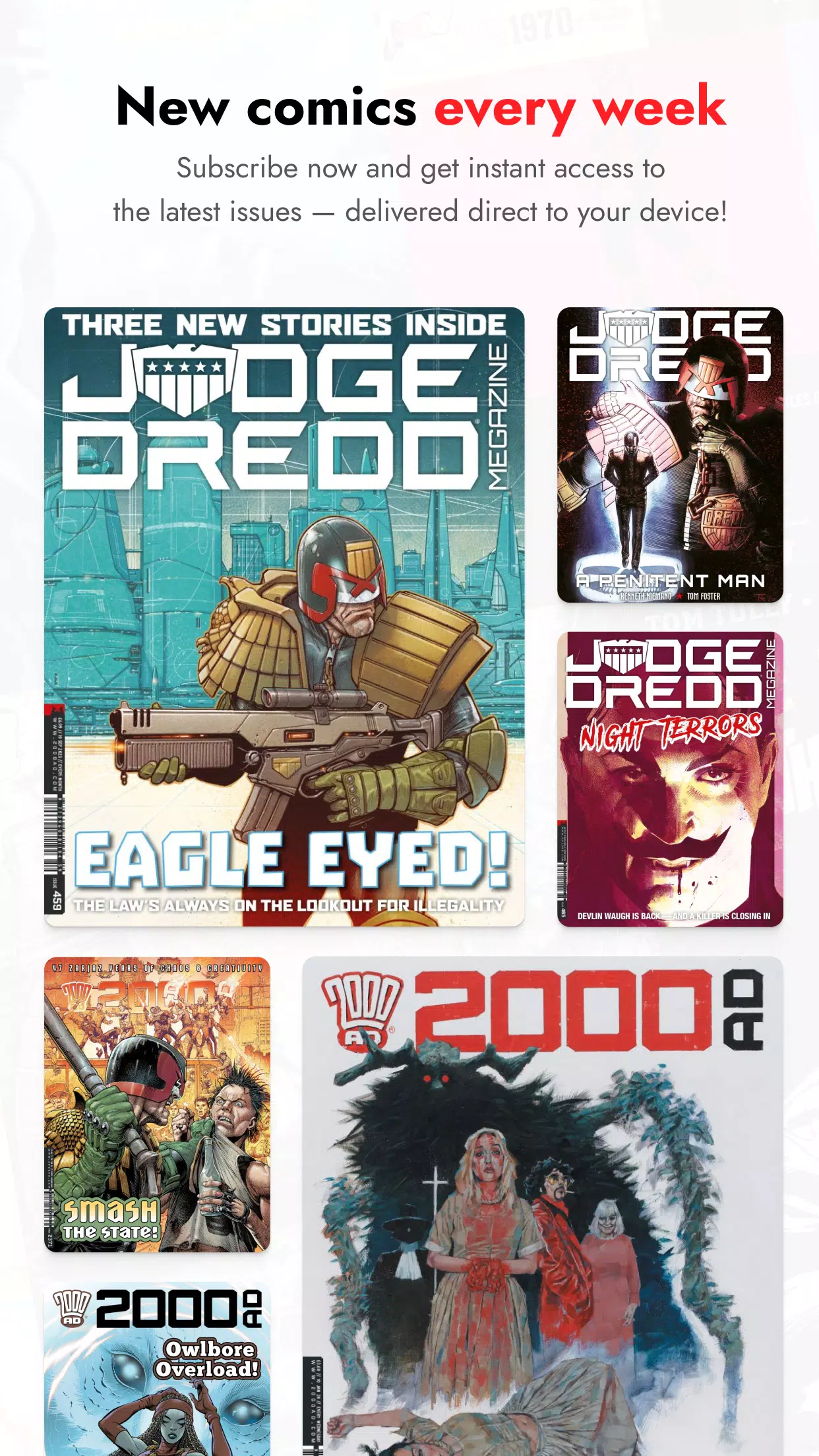 2000 AD Comics and Judge Dredd Capture d'écran 3