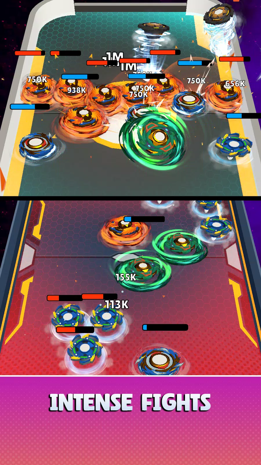 Spinner Infinity: Merge Battle ဖန်သားပြင်ဓာတ်ပုံ 1