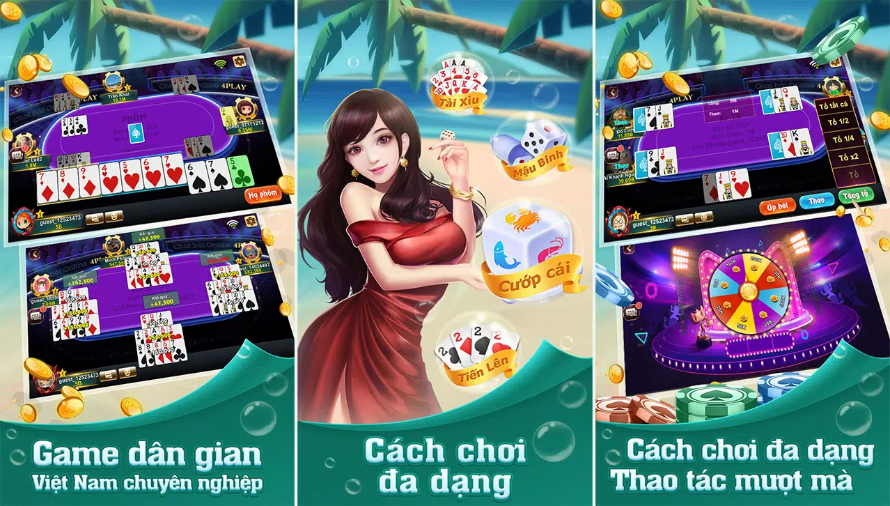 4Play - Tiến Lên Miền Nam Online Capture d'écran 1