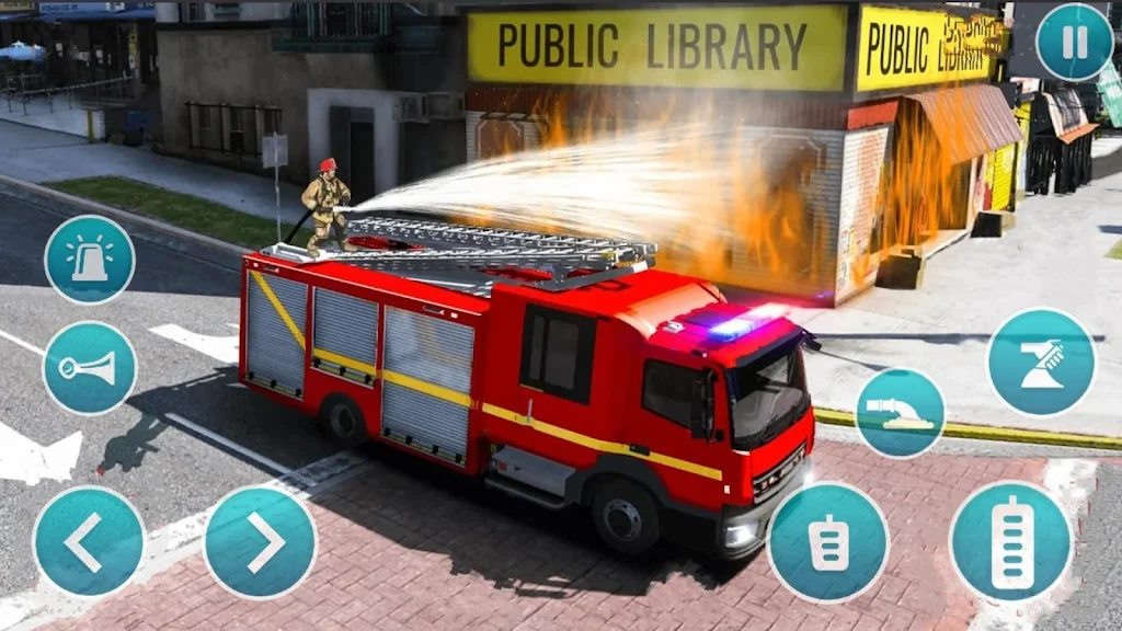 Emergency Police Fire Truck 3d Captura de pantalla 0