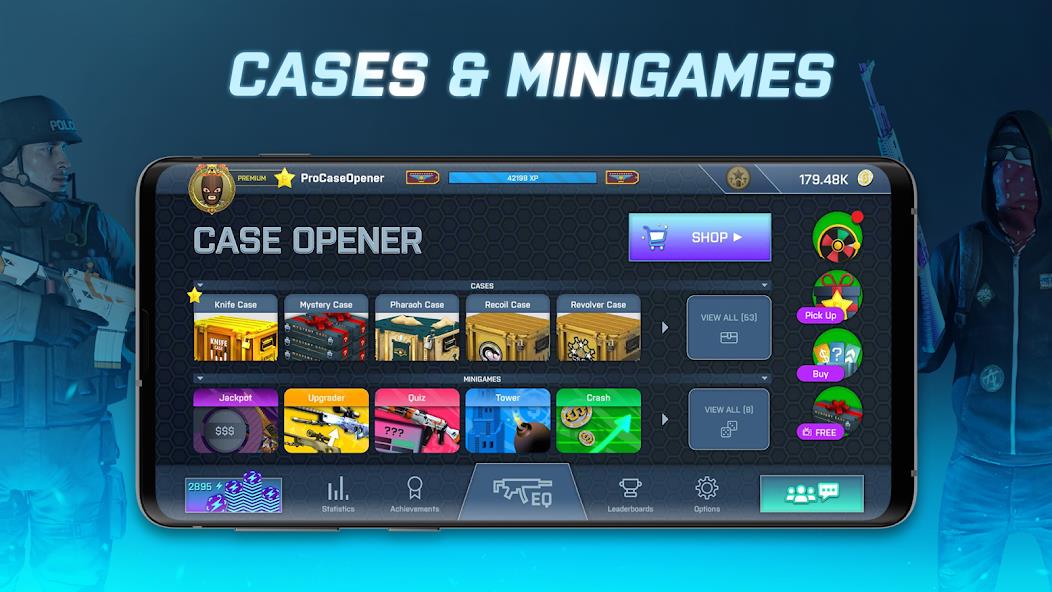 Case Opener - skins simulator Mod ဖန်သားပြင်ဓာတ်ပုံ 1