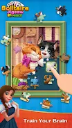 Solitaire Jigsaw Puzzle Скриншот 0