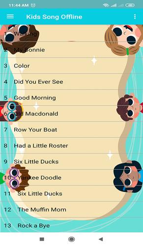 English Kids Songs- Offline Captura de tela 2