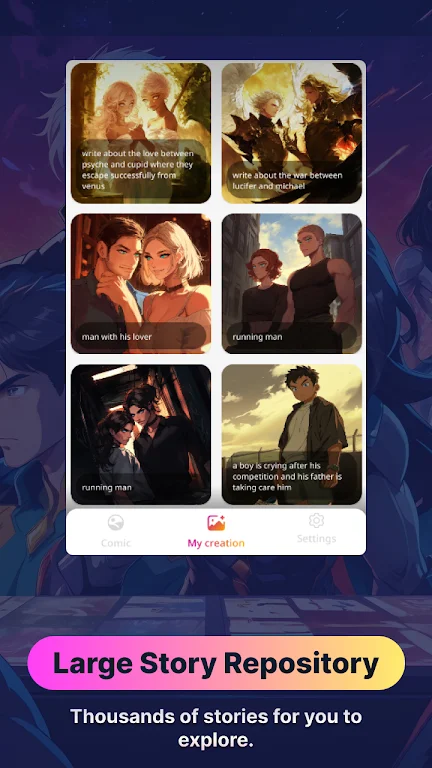 Comickey - AI Comic Maker Captura de pantalla 3
