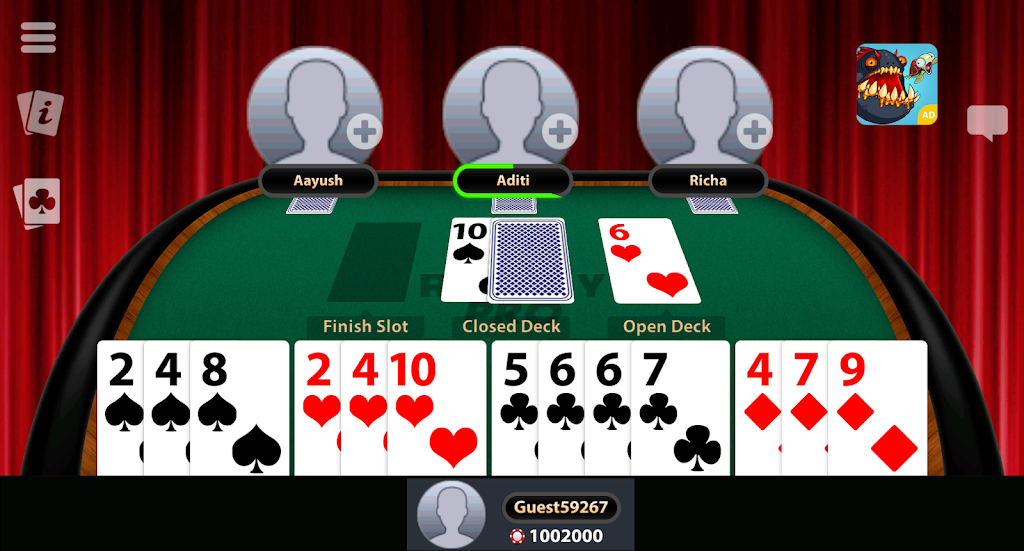 Schermata Play Indian Rummy: 13 Cards & Pool Rummy Online 2