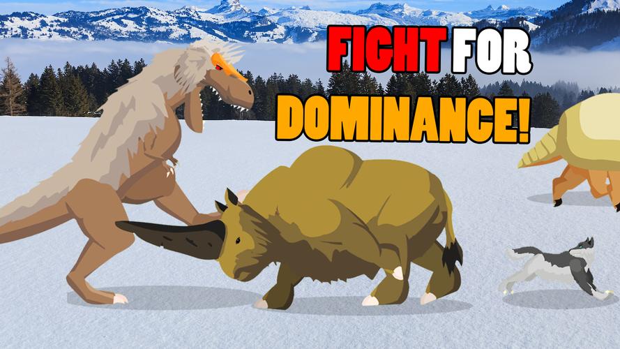 T-Rex Fights Ice Age Beasts应用截图第3张