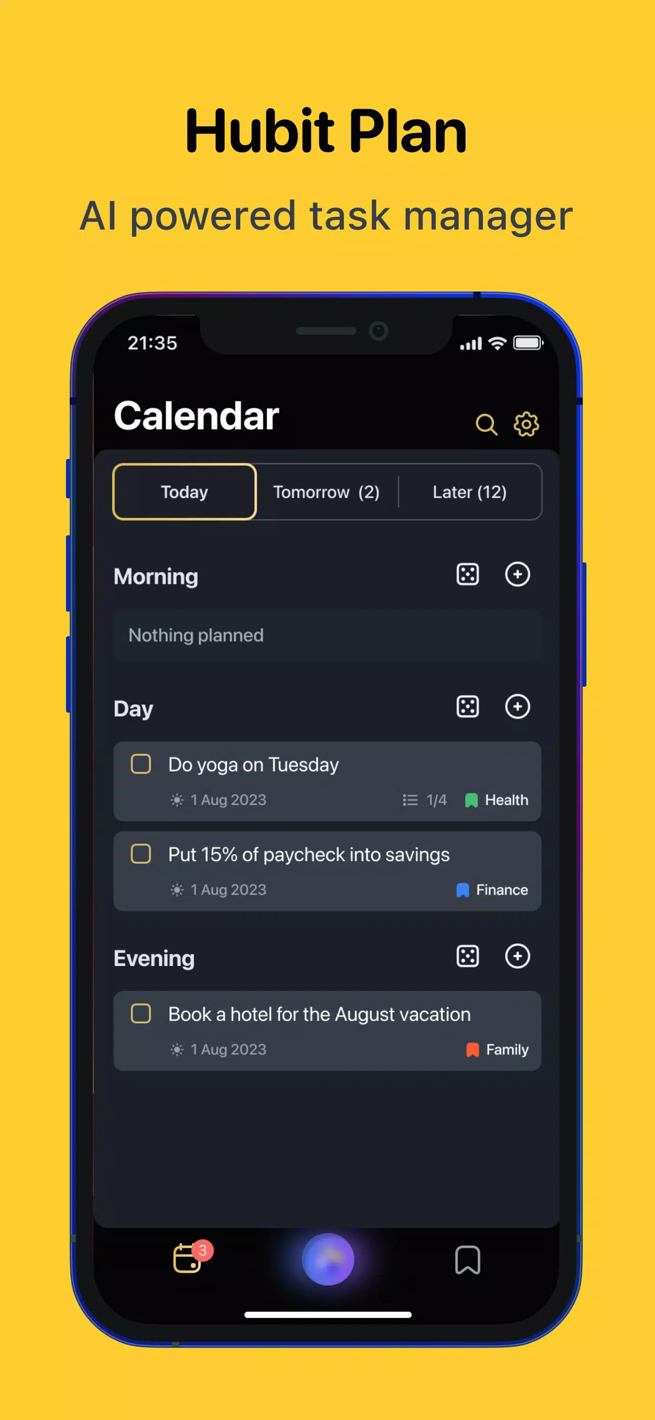 Hubit Plan: task manager स्क्रीनशॉट 2