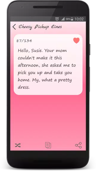 Cheesy Pick Up Lines Schermafbeelding 2