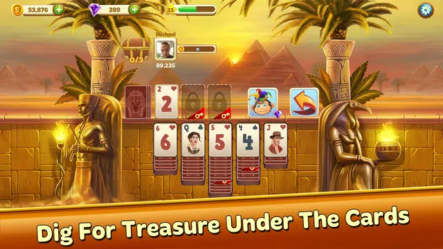 Solitaire Treasure Hunt Schermafbeelding 2