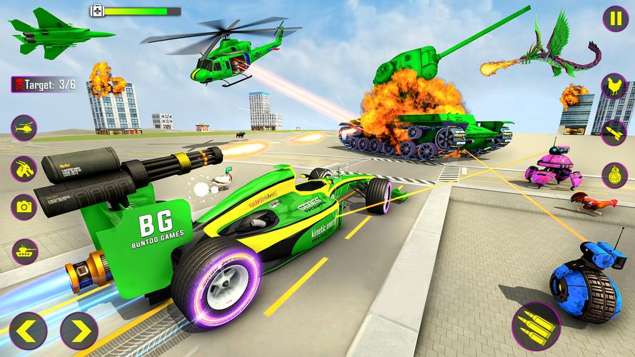 Heli Robot Car Game:Robot Game Schermafbeelding 3