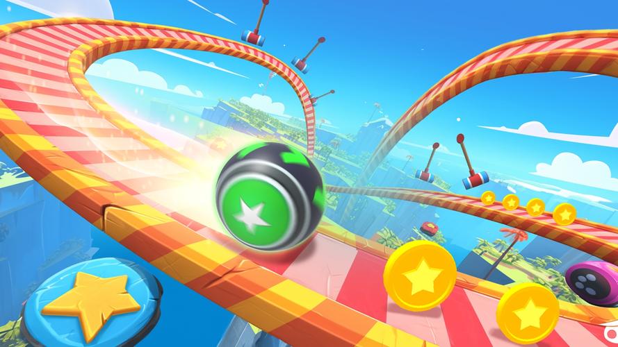 Schermata 3D Super Rolling Ball Race 2