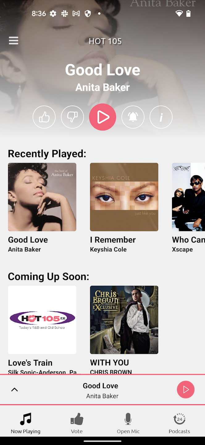 HOT 105 FM Miami ဖန်သားပြင်ဓာတ်ပုံ 1