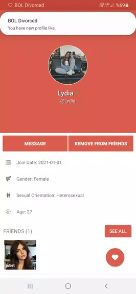 Divorced Dating Site - BOL 스크린샷 1