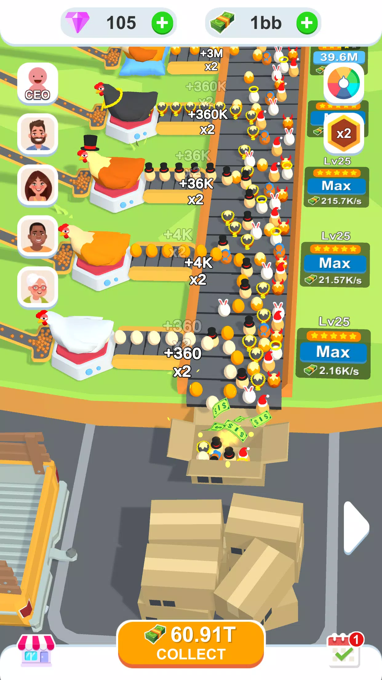 Idle Egg Factory Скриншот 1
