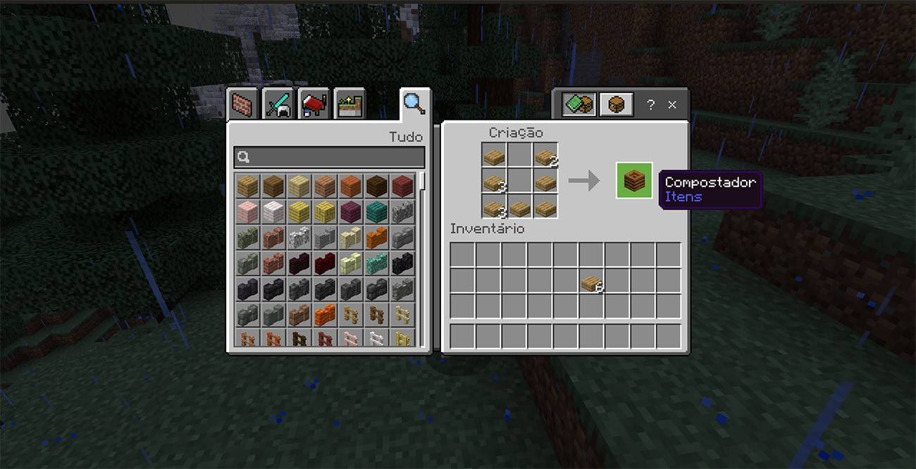 Como fazer composteira no Minecraft