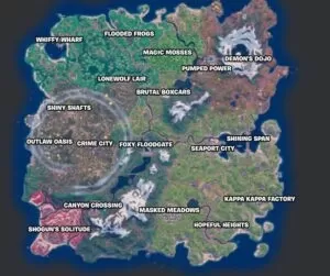 คู่มือแผนที่ Battle Royale Mobile Mobile - สถานที่ทั้งหมด NPCs และ Spawns