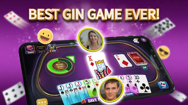 Gin Rummy Elite: Online Game 螢幕截圖 0