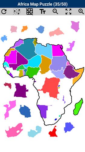 Africa Map Puzzle应用截图第2张