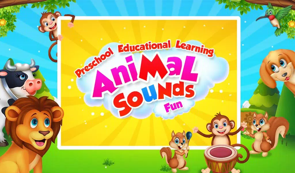 Learning Animal Sounds Games स्क्रीनशॉट 0