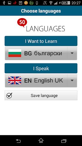 Schermata Learn Bulgarian - 50 languages 1