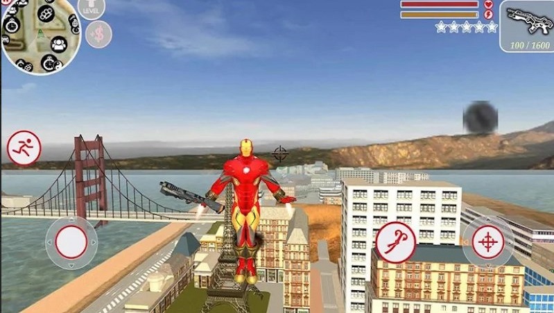 Iron Rope Hero War - Superhero Screenshot 2