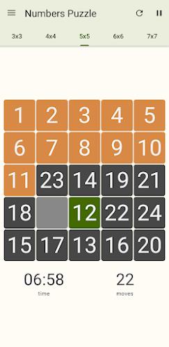 15 Number puzzle sliding game 螢幕截圖 3